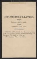 Melinda T. Layton Funeral Notice