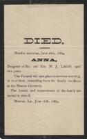 Anna Liddell Funeral Notice