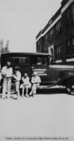 First bookmobile of the Louisiana Library Commission in the 1930s