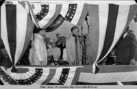 Dedication ceremony for the opening of the new U.S. 190 bridge crossing the Mississippi River at Baton Rouge Louisiana in 1940