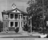 St. Tammany Parish Courthouse in Covington Louisiana in the 1950s