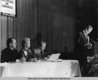 Speakers table at the Governors Conference on Libraries in Baton Rouge Louisiana in 1973