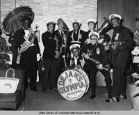 DeJan's Olympia Brass Band playing at the airport in New Orleans Louisiana in the late 1960s