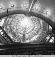 Interior of dome at Old State Capitol in Baton Rouge Louisiana circa 1970s