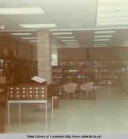 Interior view of the Washington Parish library in Bogalusa Louisiana in 1968