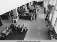 First floor circulation area at the new State Library in Baton Rouge Louisiana in 1959