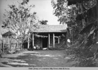 Guest cabin at Melrose Plantation in Natchitoches Louisiana in the 1940s