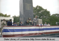 Ceremonies honoring Lt. Gen. Claire Chennault in Baton Rouge Louisiana in 1976