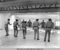 Target practice at an early Louisiana State Police Training Academy in the 1960s