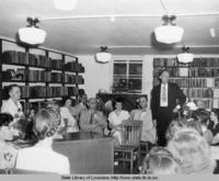 Opening ceremonies for the Lafayette parish library in Lafayette Louisiana in 1946
