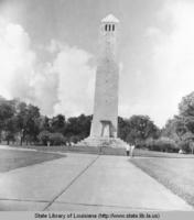 Battle of New Orleans monument at Chalmette National Park in Chalmette Louisiana in 1959
