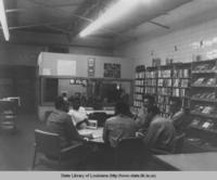 Inmates using the library at the Louisiana State Penitentiary in Angola Louisiana in the 1970s