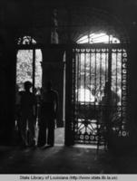 Entrance to the Cabildo from the interior in New Orleans in 1942