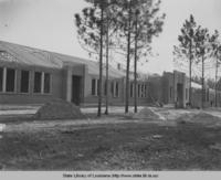 Fields-Hyatt school under construction in Fields Louisiana in 1939