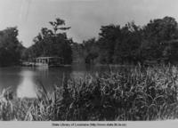 Ferry in French Settlement Louisiana on Bayou Pierre in the 1940s