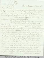 Federal Soldier's Letter from Port Hudson, La.