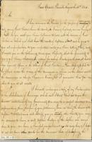 Letter, [Lt. Col.] Edward Nicholls, [Florida], to Monsieur [Jean] Laffite, Barataria, Louisiana