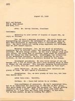 Letter, A. J. Higgins to Harvey Conover