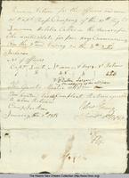 Provision Return for the Officers and men of Captain Ross' Company of the 10th Regiment Louisiana Militia