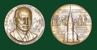 George Minot bronze medal designed by Abram Belskie - Medallic Art Company [MAco 69-14-50]: 50 Men of Medicine series