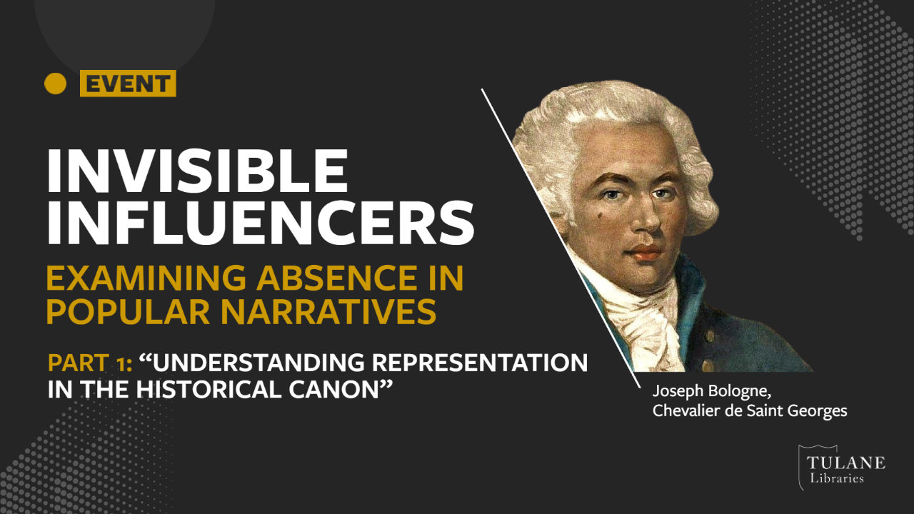 Understanding Representation in the Historical Canon: . . Part 1