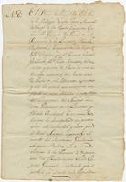 Certificate of service issued by the Baron de Carondelet, New Orleans, to Pedro Rousseau, [in Louisiana]