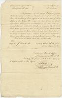 Land claim decision rendered by the Land Office, Saint Helena Parish, to the claim of John Rhea