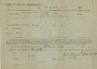 Pay vouchers issued by the State of Mississippi to officers of the 1st Brigade, Mississippi State Troops