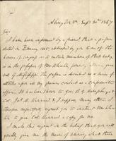 Personal letter fro Joseph E. Johnston, Abingdon, Virginia, to Jefferson Davis, [Lennoxville, Canada]